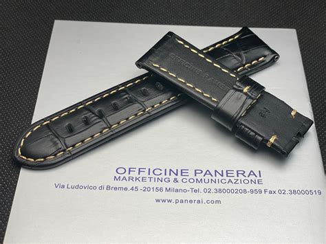 Panerai Black Alligator Strap 24/22 